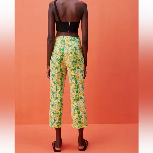 ZARA MULTICOLORED PRINTED PANTS - Picture 2 of 10